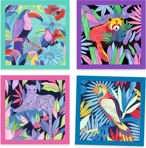4 jungle motifs to paint