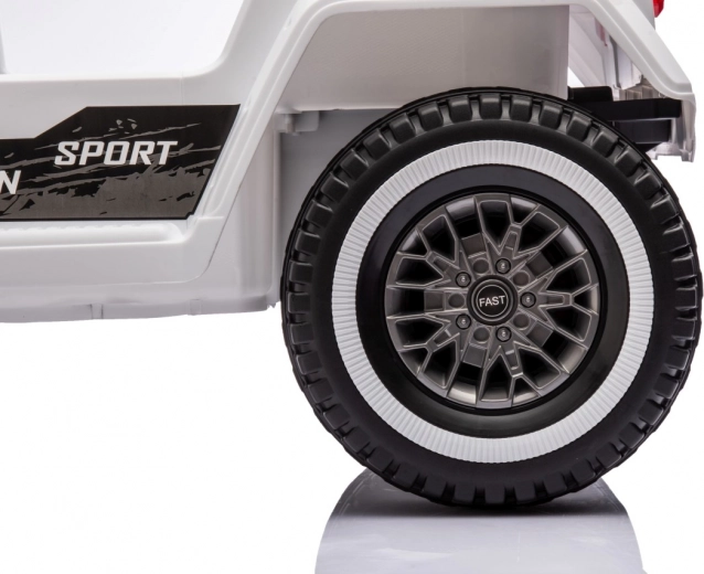 Laste elektriauto Mountain Off-Road valge