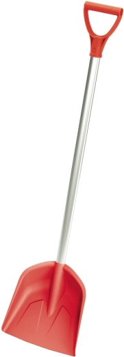 Kids' shovel with metal handle, coral