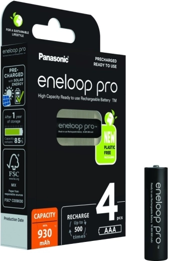 ENELOOP PRO AAA 930 mAh laetavad akud – komplekt 4 tk