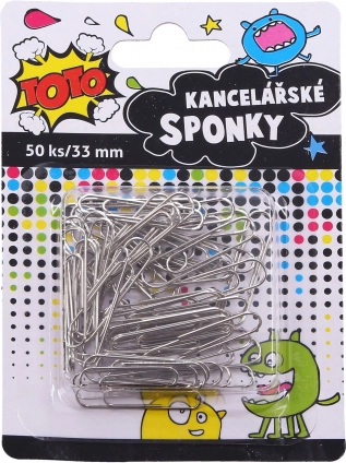 Kirjaklambrid 33 mm, 50 tk