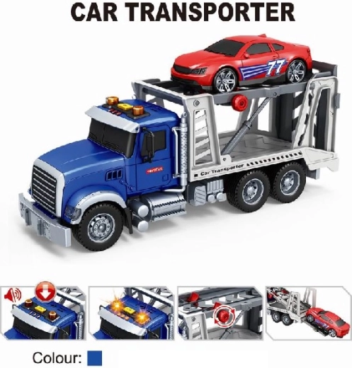 Tow truck set 1:14 with pull-back drive and light