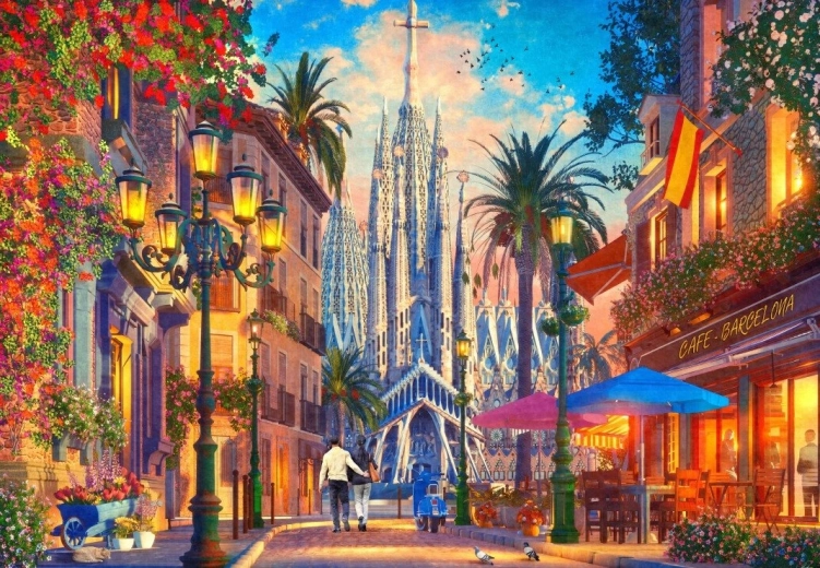 Puzzle Barcelona 1000 tükki BLUEBIRD