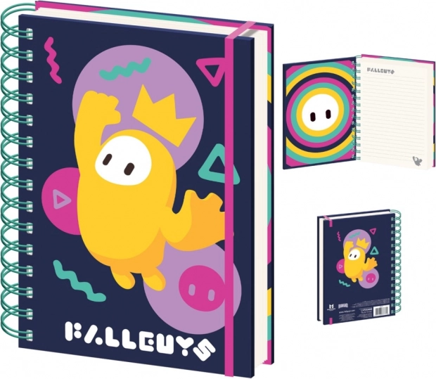 A5 Notebook with Fall Guys Theme