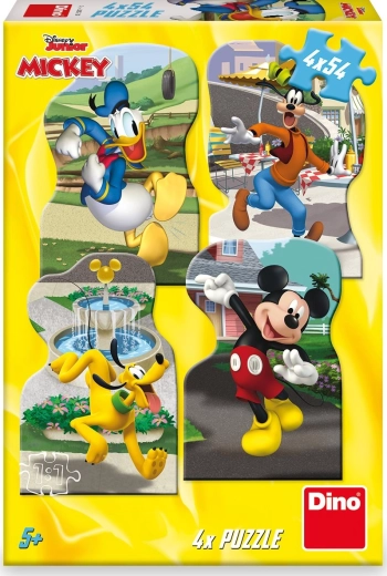 Pusle Disney Mickey linnas 4×54 tükki
