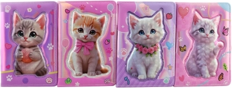 Notebook with a Kitty Motif