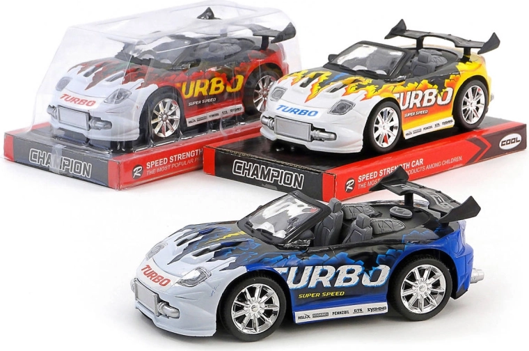 Sportlik võidusõiduauto Turbo hoorattaga 19 cm – 1 tk