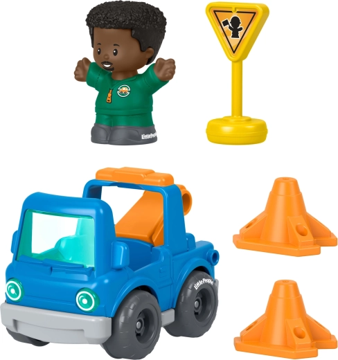 Fisher-Price Little People Tow Truck Set with Vehicle, Figure and Accessories