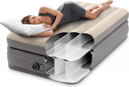 Dura‑Beam Twin Comfort Elevated õhkmadrats sisseehitatud elektripumbaga