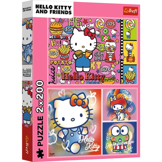 Puzzle 2x200 Hello Kitty and Friends