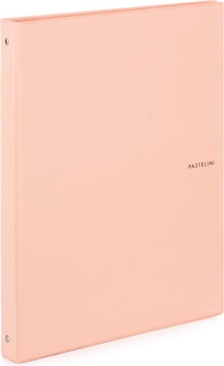 KARIS A5 ring notebook pastelini, apricot, PVC, 4-ring mechanism, 100 sheets