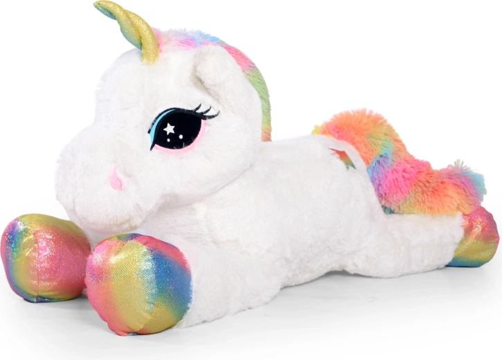 Funkie vikerkaarevärviline plüüsist ükssarvik, 85 cm