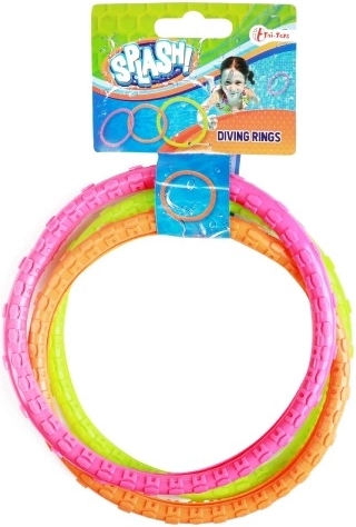 3 brightly colored rings for better visibility