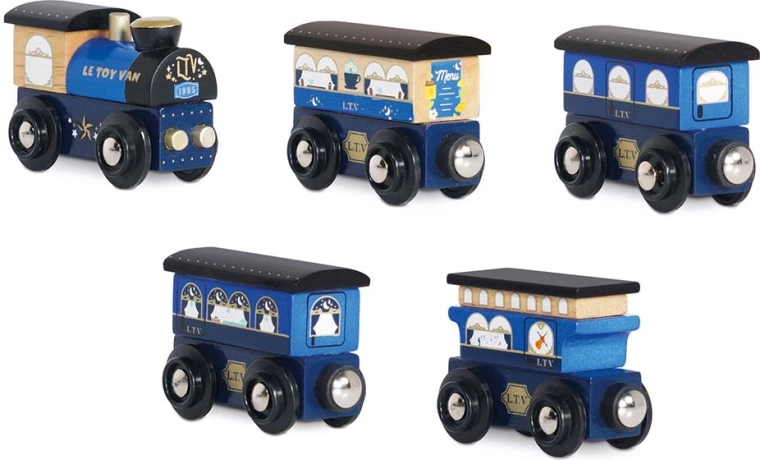 Le Toy Van puidust rong Twilight koos vagunite komplektiga