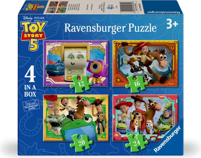 Ravensburger pusle Toy Story: Mänguasjalugu 4 ühes (12–24 tükki)