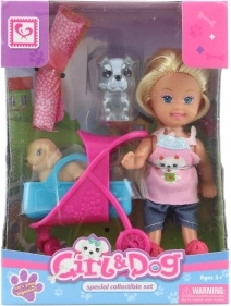 Doll with Stroller for Pets