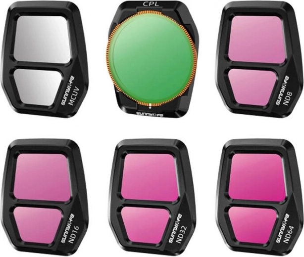 Sunnylife 6 filtri komplekt AIR 3S droonidele