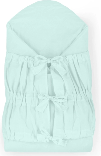 Petite&Mars nööritav mähkimistekk Nurse eemaldatava kookosmaterjalist sisuga Frosted Mint 75 × 75 cm