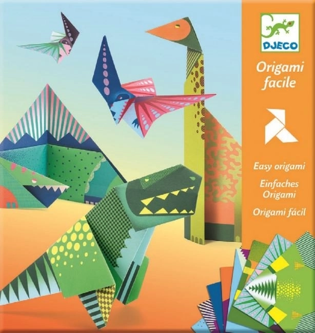 DJECO origami dinosaurused