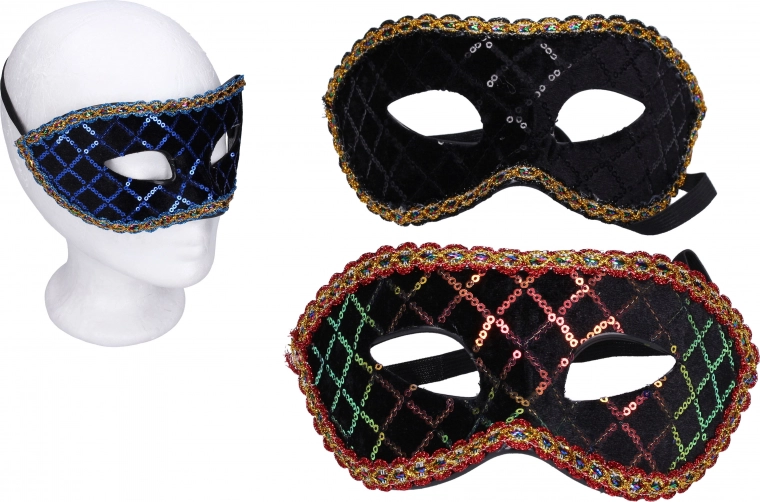 Carnival set eye mask color mix