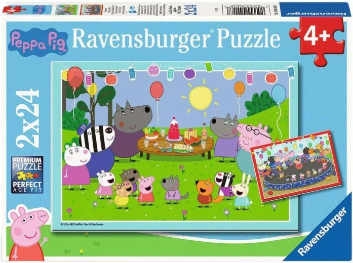 Ravensburger pusle Põrsas Peppa peol 2×24 tükki