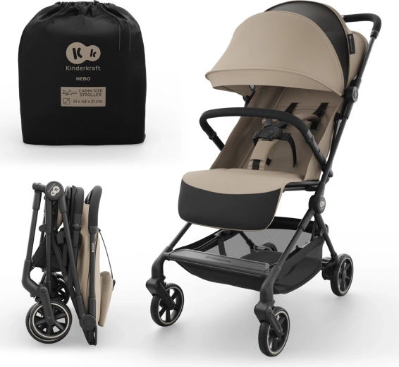 Kinderkraft NEBO sportkäru – Beež (0098)