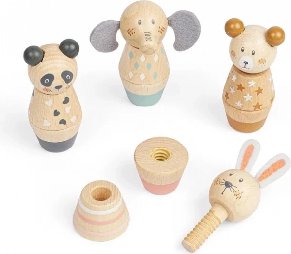 Bigjigs Toys puidust kruvitav loomake
