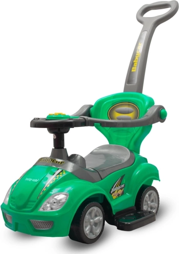Laste sõiduk 3in1 juhtkangiga BABY MIX Mega Car – roheline