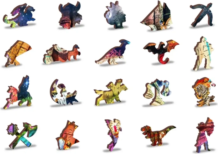 Unikaalsed puidust tükid fantaasiarikaste kujunditega