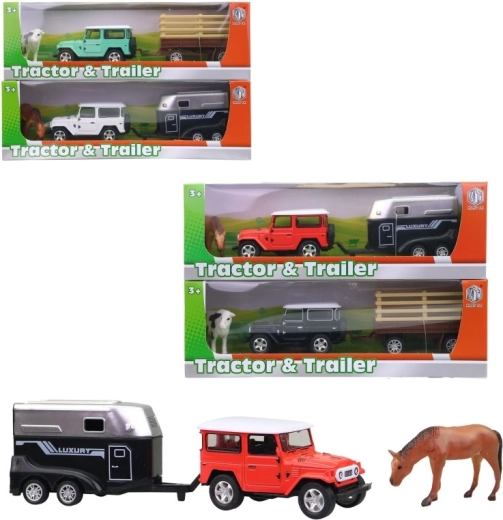 Auto haagise ja loomakesega – 1 tk