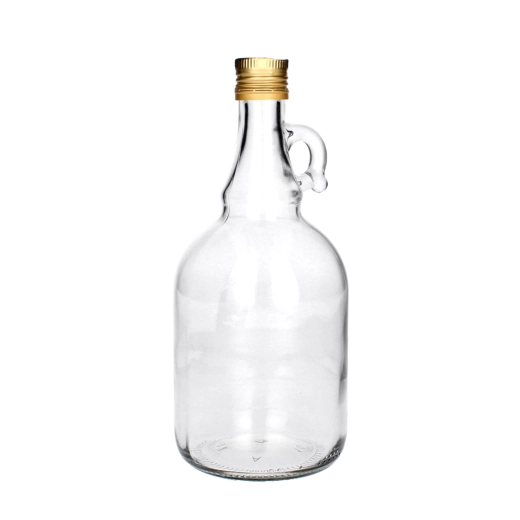 Klaaspudel Galon 1 l keeratava korgiga