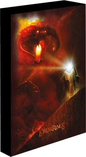 LED-valgustusega pilt Sõrmuste isand – Balrog 30 × 40 cm