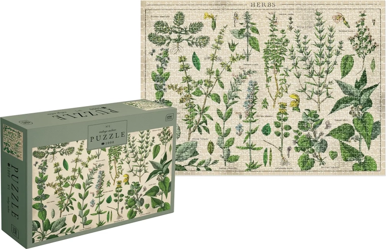 Puzzle Vintage Nature: herbs 1000 pieces