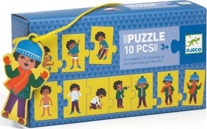 Children's Dressing Puzzle 10 Pieces Djeco