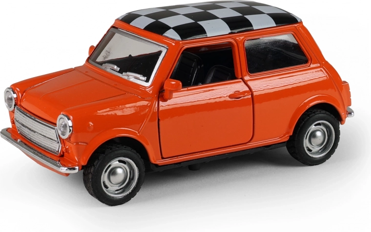 Die-cast Mini Cooper model 1:32 (11 cm) with pull-back motor