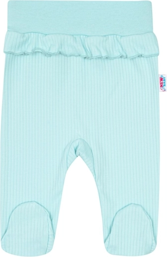 Footed pants with a soft waistband and feet