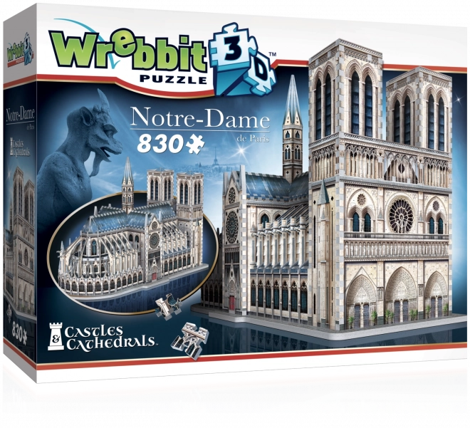 WREBBIT 3D pusle Notre‑Dame’i katedraal, 830 tükki