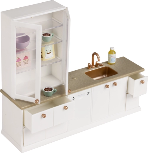 Kitchen Set with Sideboard for Lundby Dollhouse