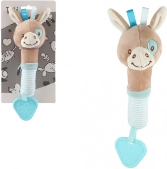 Plüüsist piiksu- ja närimislelu eesel 22 cm