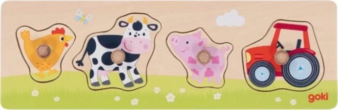 Puidust farmiteemaline sobituspusle GOKI