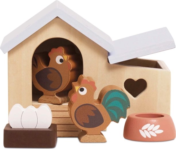 Le Toy Van puidust kanakuut – nukumaja tarvikute komplekt