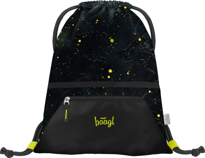 Baagl bag for indoor shoes with pocket, GRS recycled material