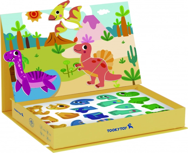 Tooky Toy magnetiline dinosauruseteemaline pusle