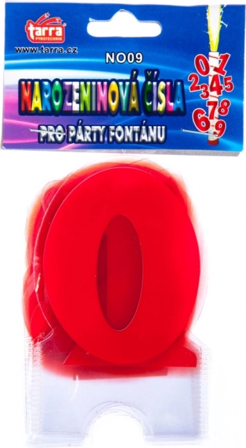 Birthday Numbers for Party Fountain