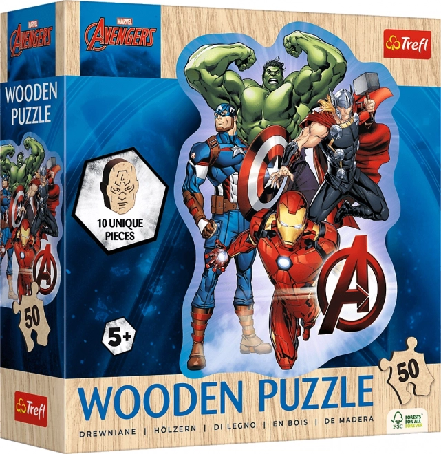 Puidust kontuurpusle AVENGERS – 50 tükki