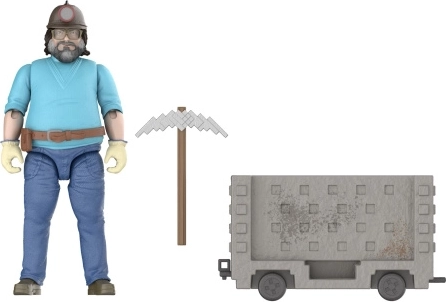 Minecrafti filmi Steve kaevanduskäruga – action-figuur kaevanduskäruga
