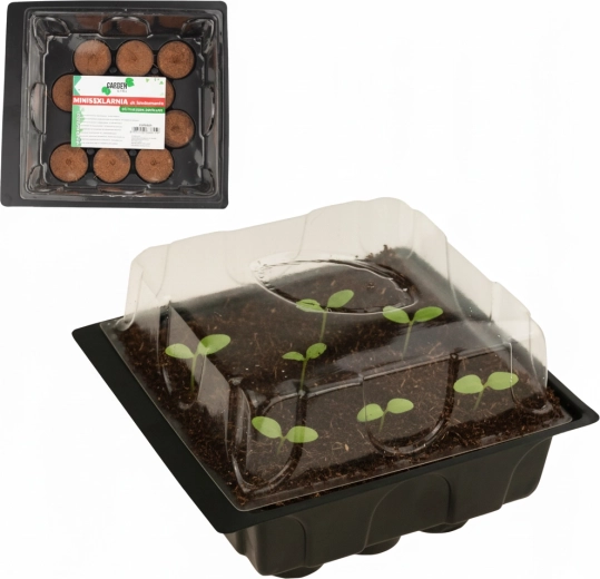 Germination Kit – Mini Greenhouse with 12 Peat Pellets