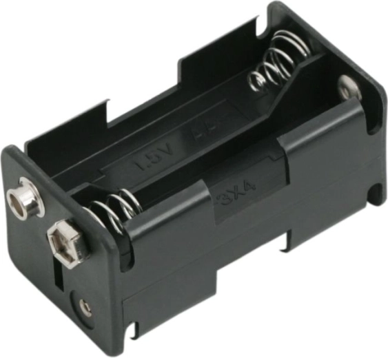Hoidik 4 AA patareile 9 V pistikuga