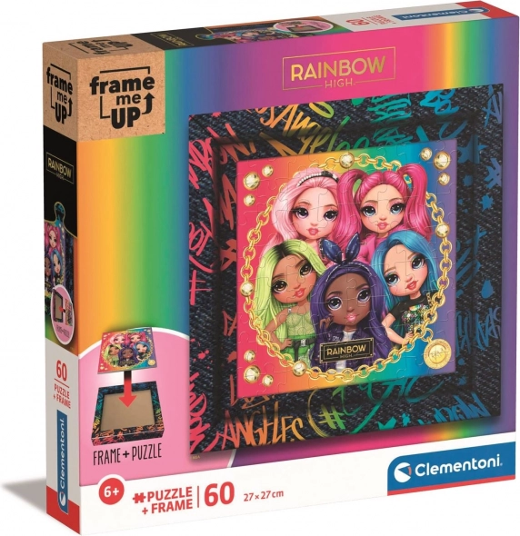 Clementoni pusle Frame Me Up: Rainbow High 60 tükki