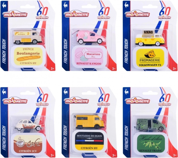 Majorette French Touch Deluxe – metallist automudelid 1:64 kinkekarbis